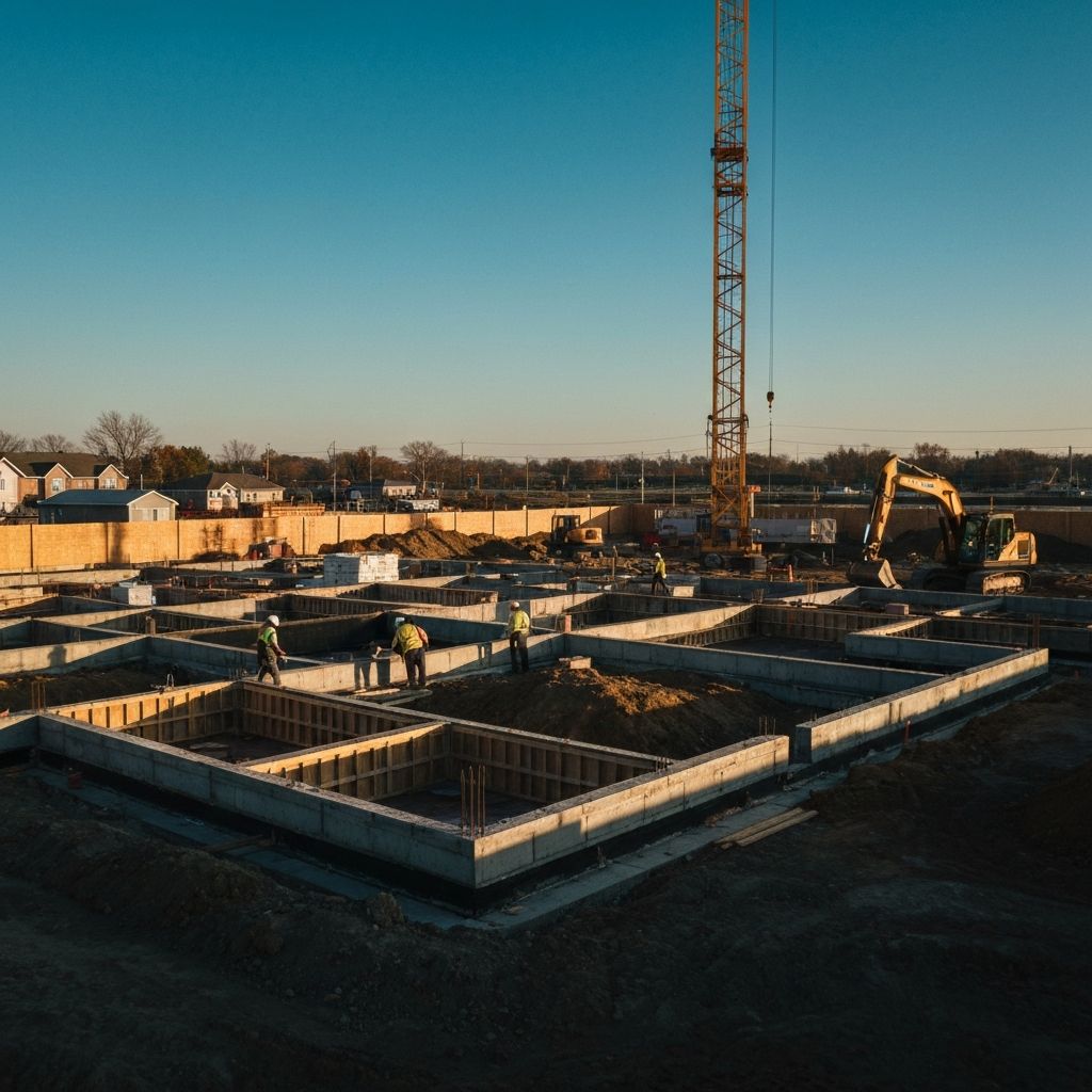 Professional construction site